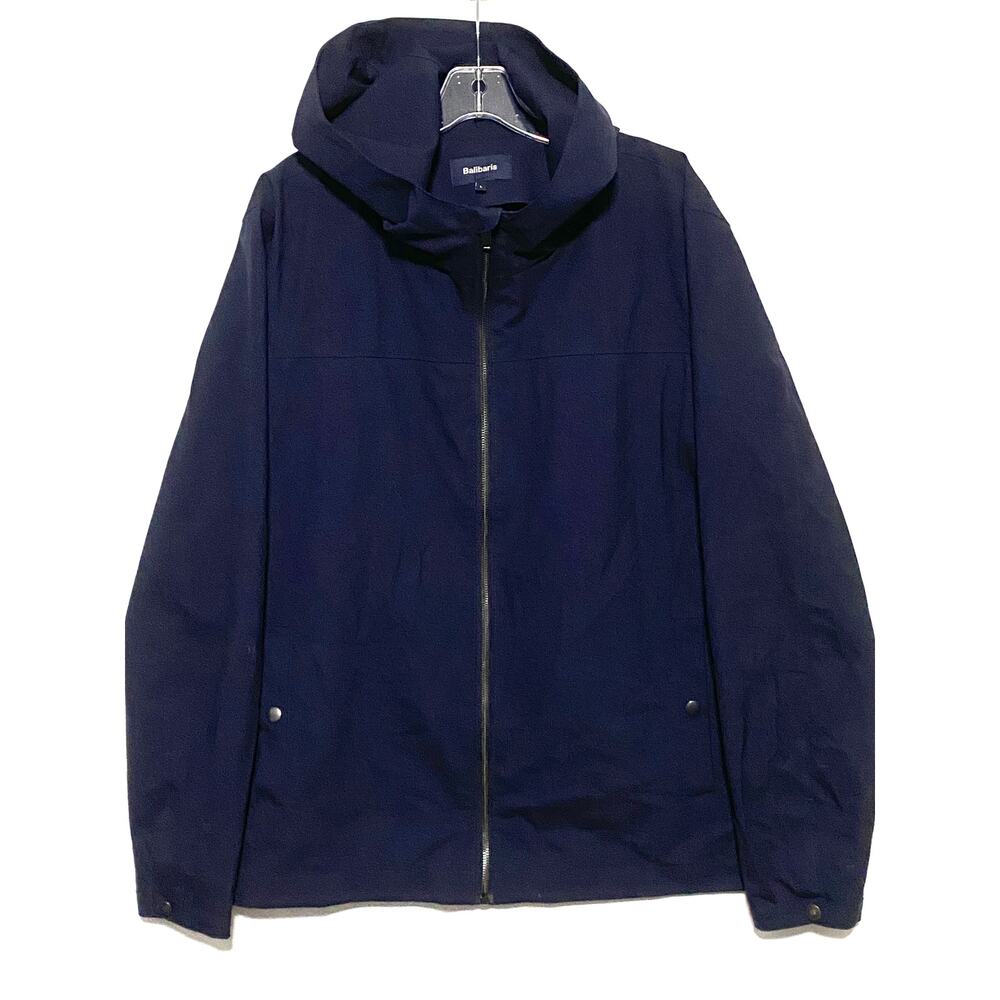 Balibaris Zip Jacket Hooded Coat Navy Mens L Utility Gorpcore Outdoors Preppy